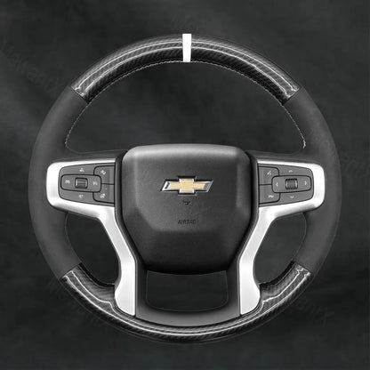 Discover MewantX Custom Steering Wheel Cover For Chevrolet Chevy Tahoe 2021 - 2025 Mewant delivers comfort, grip, style, protection and durable quality.