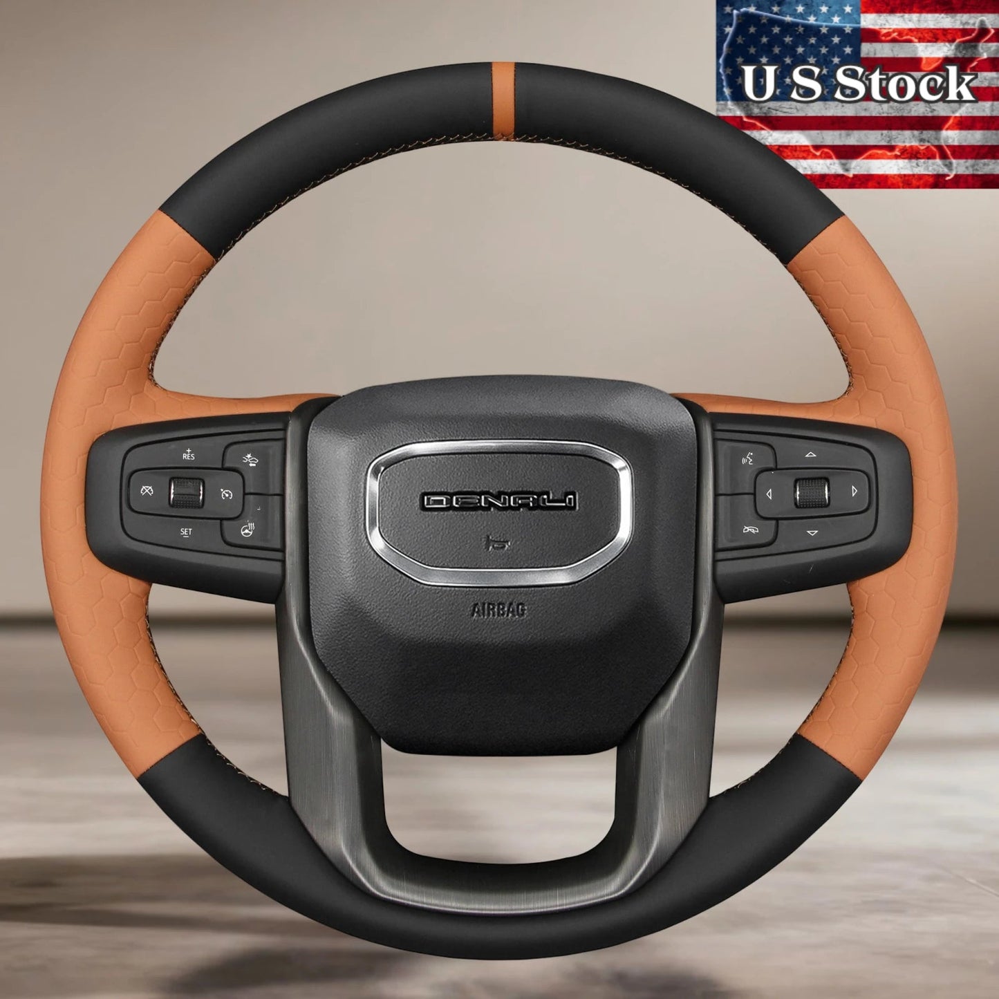US STOCK Steering Wheel Cover For GMC Sierra 2019-2024