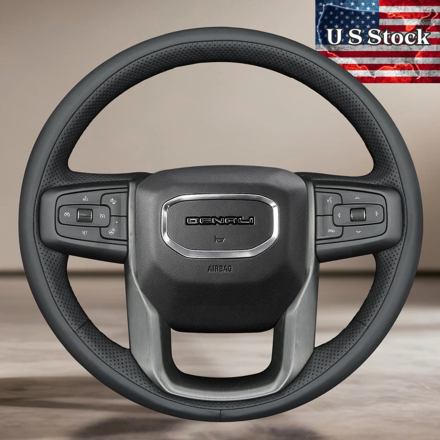 US STOCK Steering Wheel Cover For GMC Sierra 2019-2024