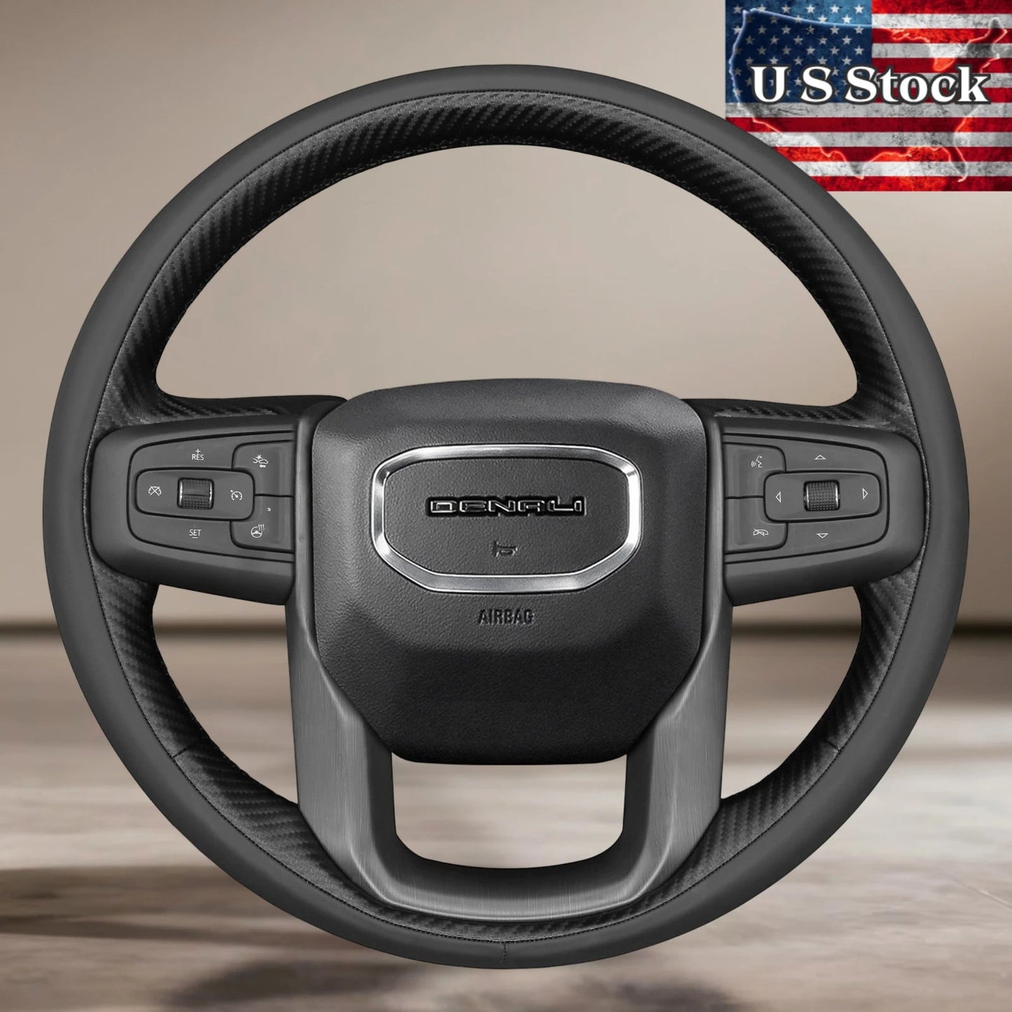 US STOCK Steering Wheel Cover For GMC Sierra 2019-2024