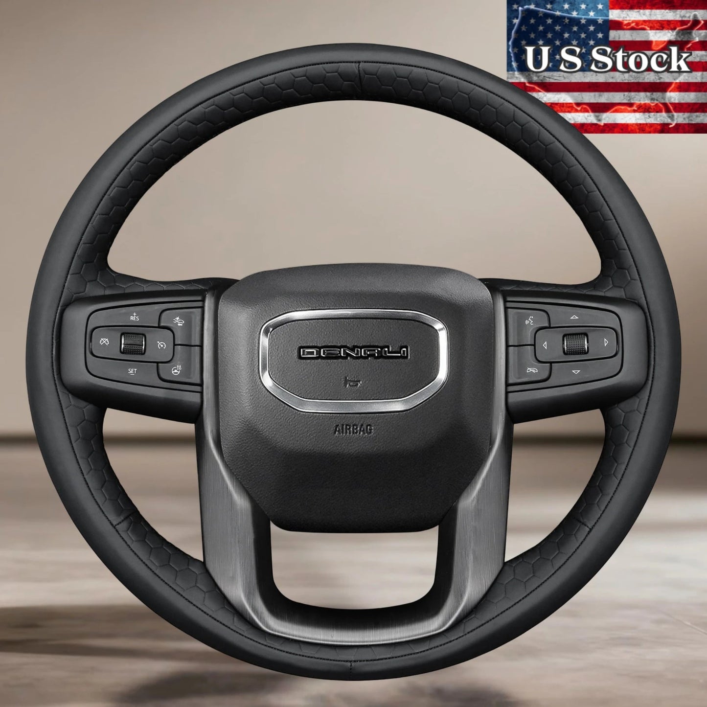 US STOCK Steering Wheel Cover For GMC Sierra 2019-2024