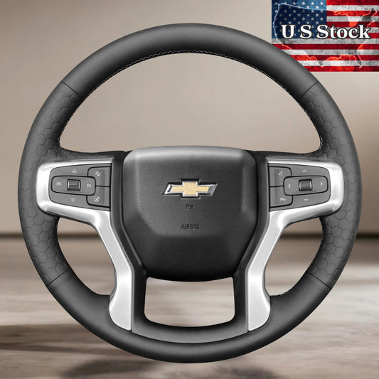 US STOCK Steering Wheel Cover For Chevrolet (Chevy) Silverado 2019-2024