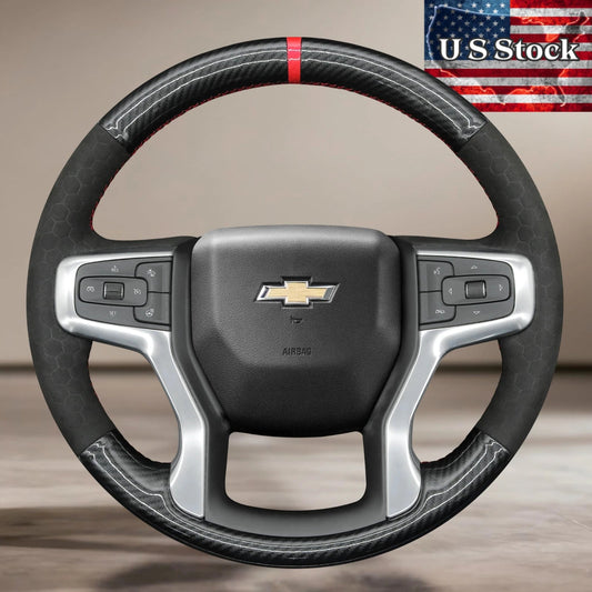 US STOCK Steering Wheel Cover For Chevrolet (Chevy) Silverado 2019-2024