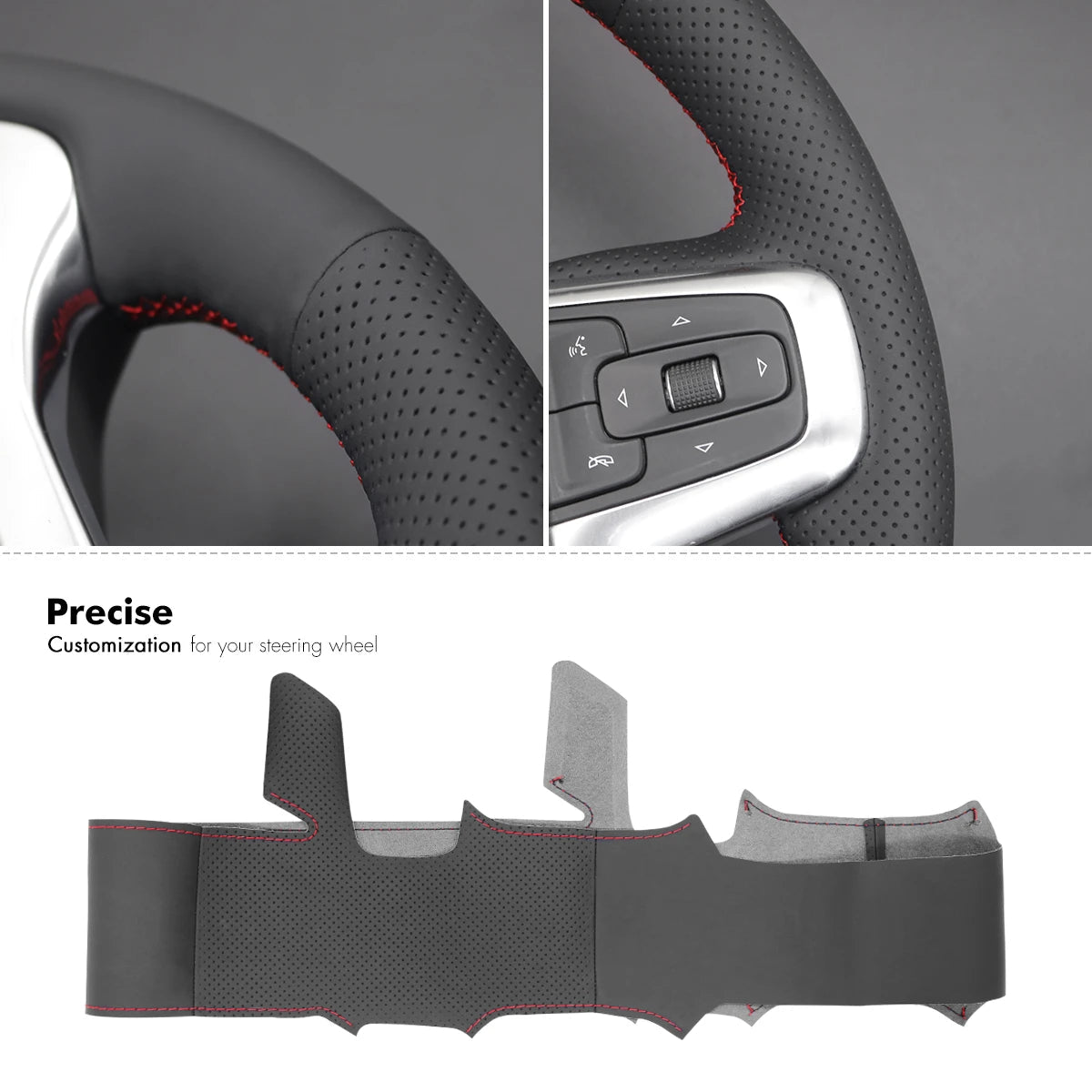 US STOCK Steering Wheel Cover For Chevrolet (Chevy) Silverado 2019-2024